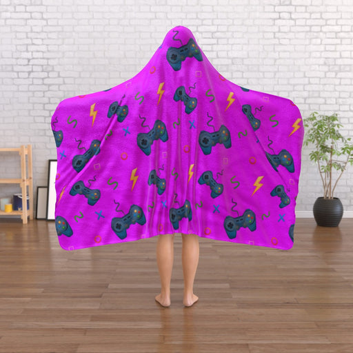 Hooded Blanket - Pink Gaming - printonitshop