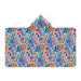 Hooded Blanket - Very Floral Blue - printonitshop