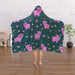Hooded Blanket - Pigs on Green - printonitshop