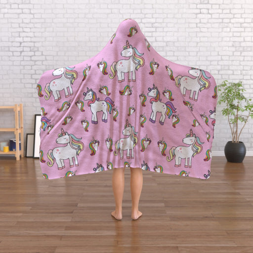 Hooded Blanket - Unicorns - printonitshop