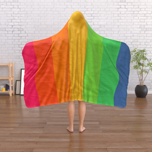 Hooded Blanket - Rainbow - printonitshop