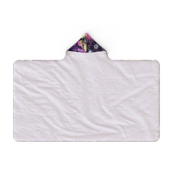 Hooded Blanket - Flowers - printonitshop