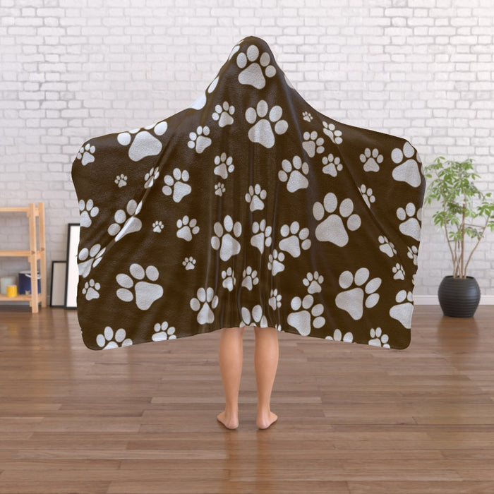 Hooded Blanket - Paws - printonitshop