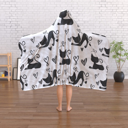 Hooded Blanket - Cats - printonitshop