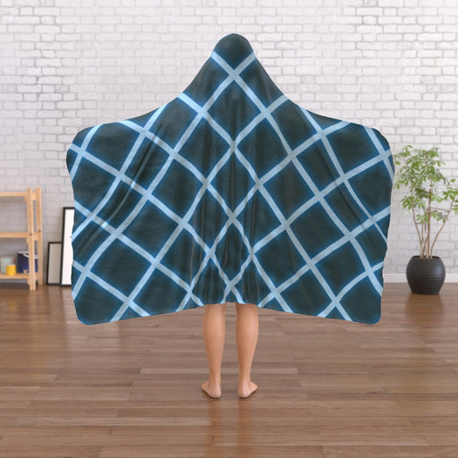 Hooded Blanket - Neon Blue - printonitshop