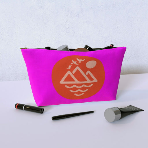 Cosmetic Bag - Mountain Doves Pink - printonitshop