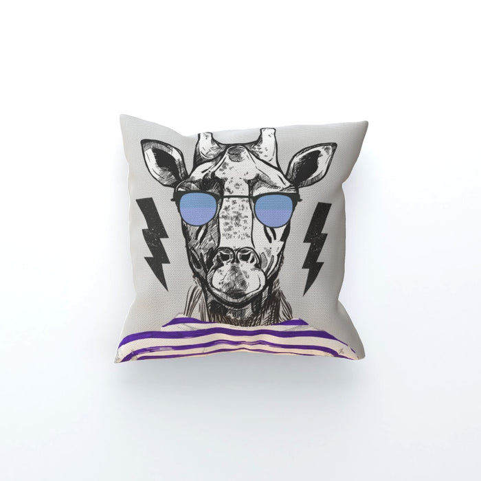 Cushion - To Cool For School Giraffe - printonitshop