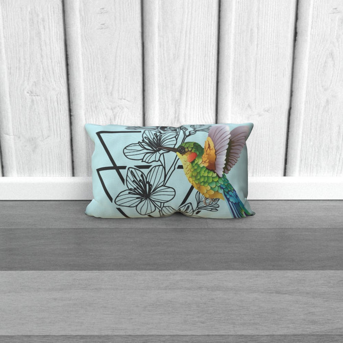 Cushion - Colourful Hummingbird - printonitshop