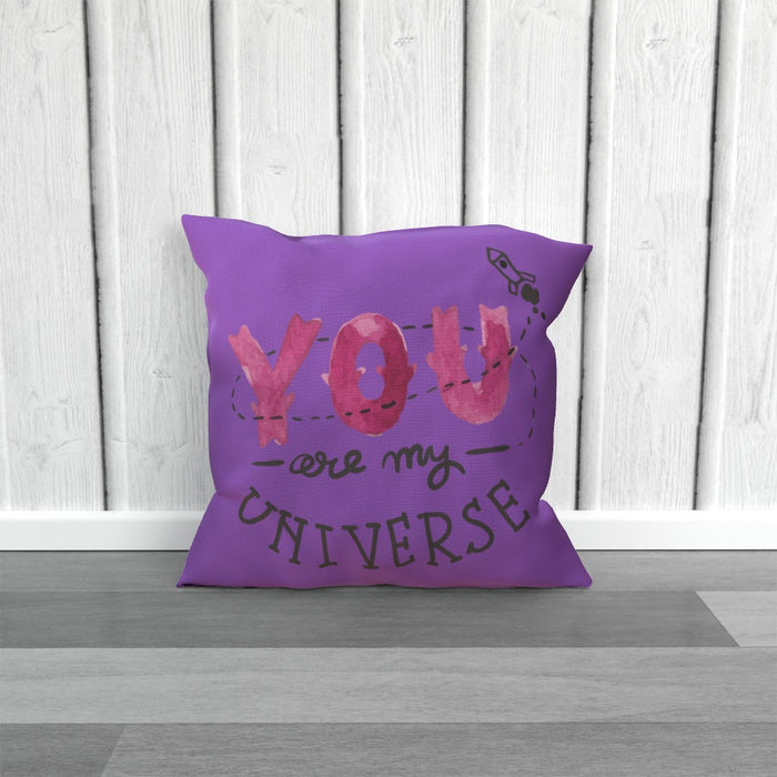 Cushion - You are my universe - Purple - printonitshop