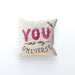 Cushion - You are my universe - Cream - printonitshop