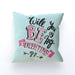 Cushion - Will You Be My Valentine - Pale Blue - printonitshop