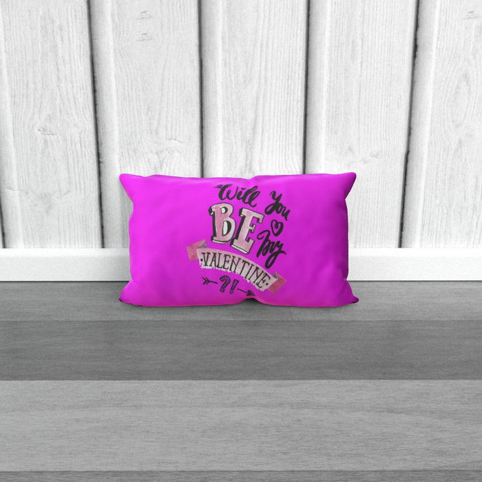 Cushion - Will You Be My Valentine - Pink - printonitshop