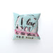 Cushion - I Love You To The Moon - Pale Blue - printonitshop