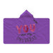 Hooded Blanket - You Are My Universe - Purple - printonitshop