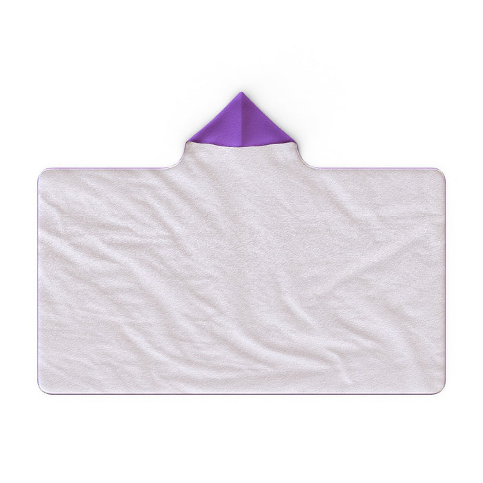 Hooded Blanket - Will You Be My Valentine - Purple - printonitshop