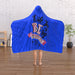 Hooded Blanket - Will You Be My Valentine - Blue - printonitshop