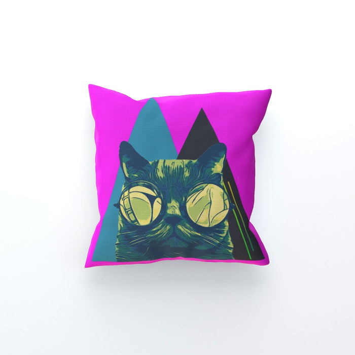 Cushion - Mr Cool Cat Pink - printonitshop