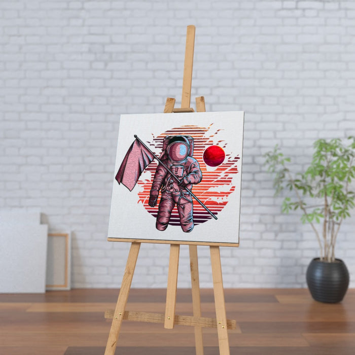 Wall Canvas - Red Planet Spaceman - printonitshop