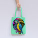 Tote Bag - Colourful Parrot - Green Zest - printonitshop