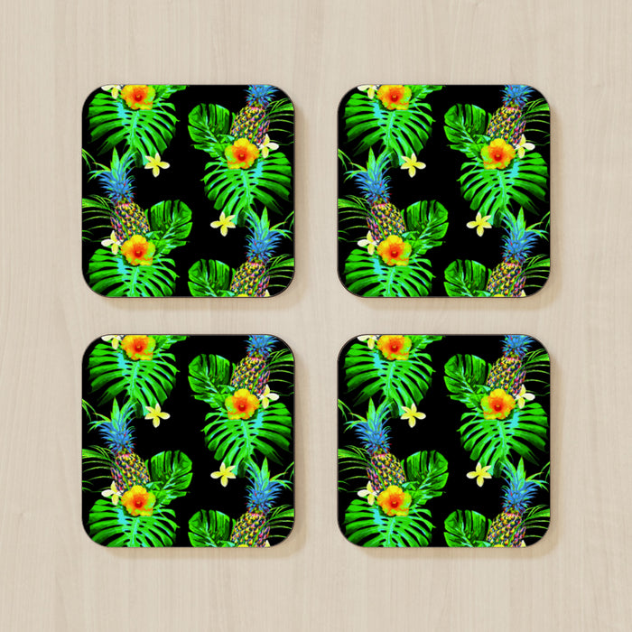 Coasters - Tropical Black - printonitshop