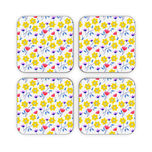 Coasters - Yellow Flowers - printonitshop