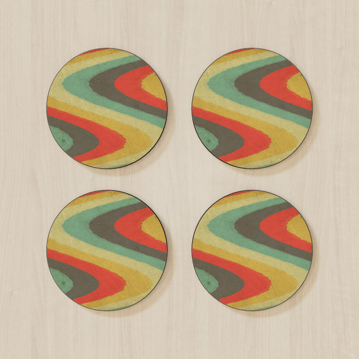 Coasters - Textured Retro - printonitshop