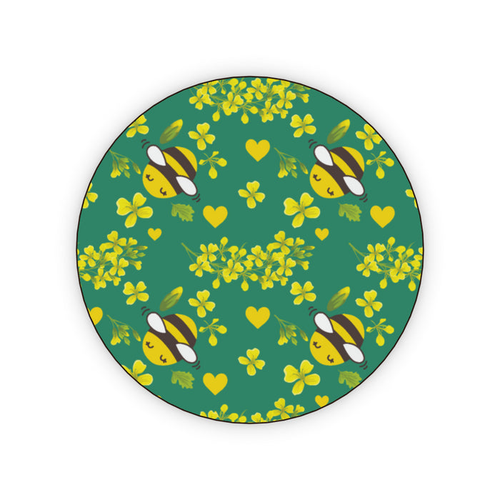 Coasters - Bees on Green - printonitshop