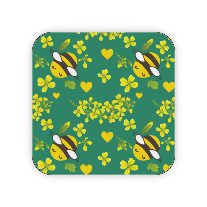 Coasters - Bees on Green - printonitshop