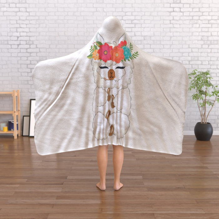 Hooded Blanket - Lama - printonitshop
