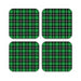 Coasters - Textured Fabric Green - printonitshop