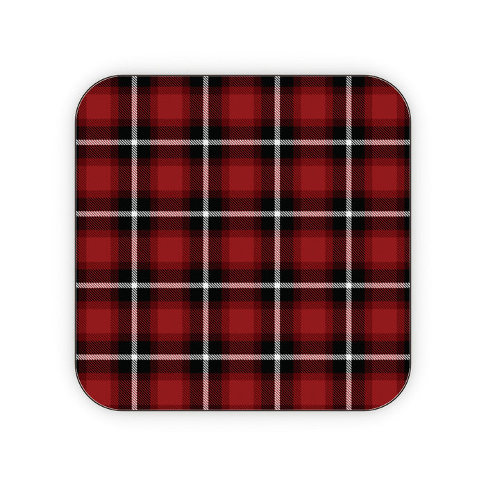 Coasters - Textured Fabric Red - printonitshop