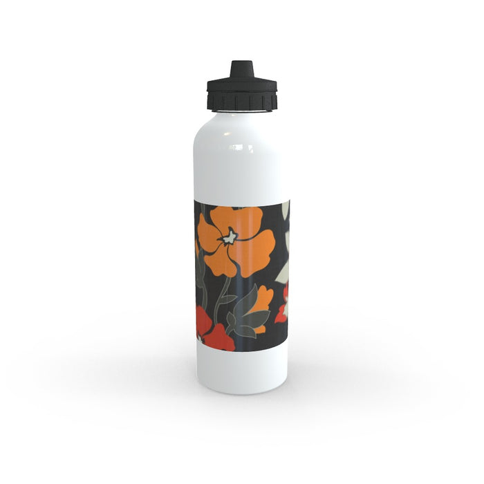 Sport Bottles - Orange Flowers - printonitshop