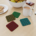 Coasters - Textured Fabric Mixed Colours - printonitshop