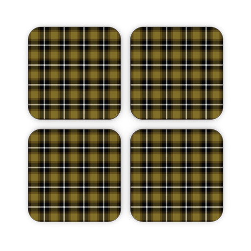 Coasters - Textured Fabric Yellow - printonitshop