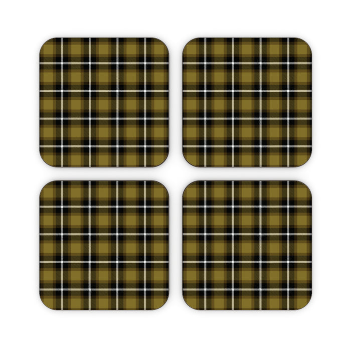 Coasters - Textured Fabric Yellow - printonitshop