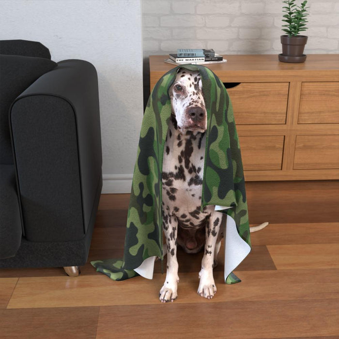 Pet Blankets - Camo Green - printonitshop