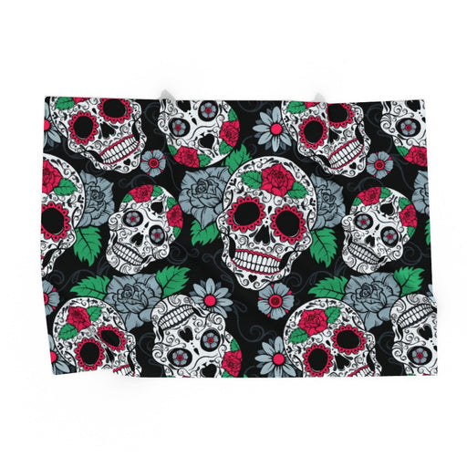 Pet Blankets - Skulls and Roses - printonitshop