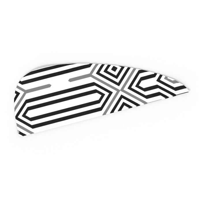 Head Towel - Black and White Structure - printonitshop