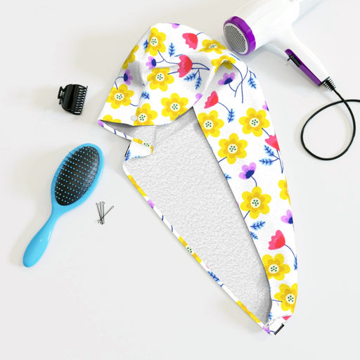 Head Towel - Yellow Flowers - printonitshop