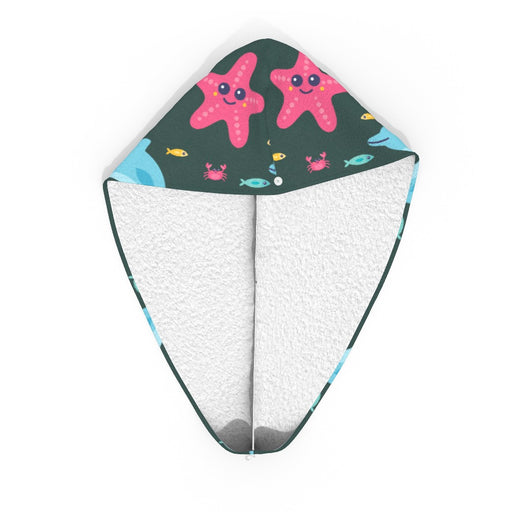 Head Towel - Dolphin and Starfish Dark - printonitshop