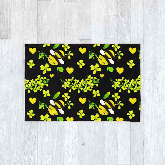 Blanket - Bees On Black - printonitshop