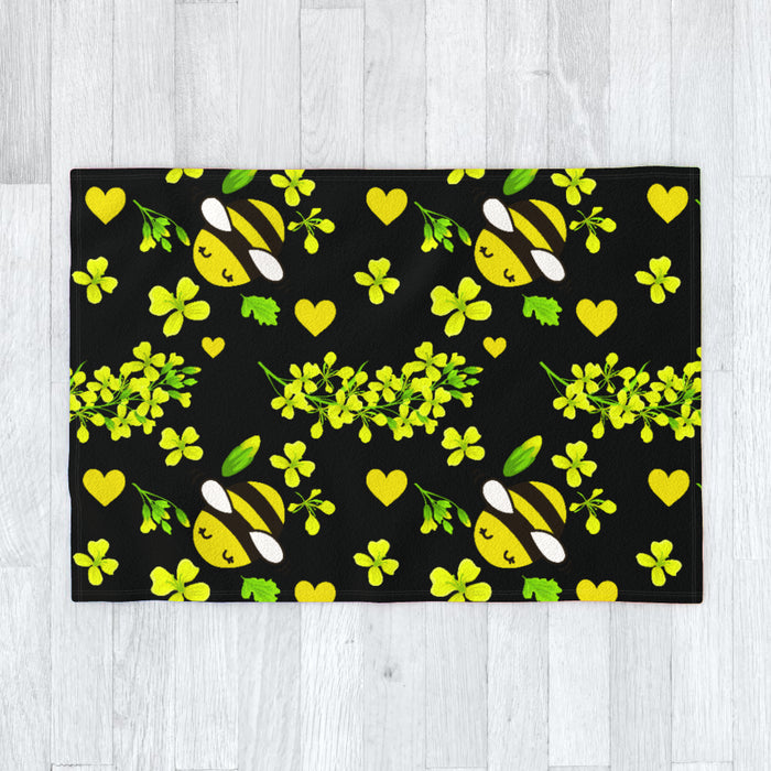 Blanket - Bees On Black - printonitshop