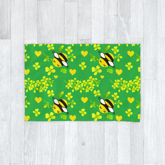 Blanket - Bees On Green - printonitshop