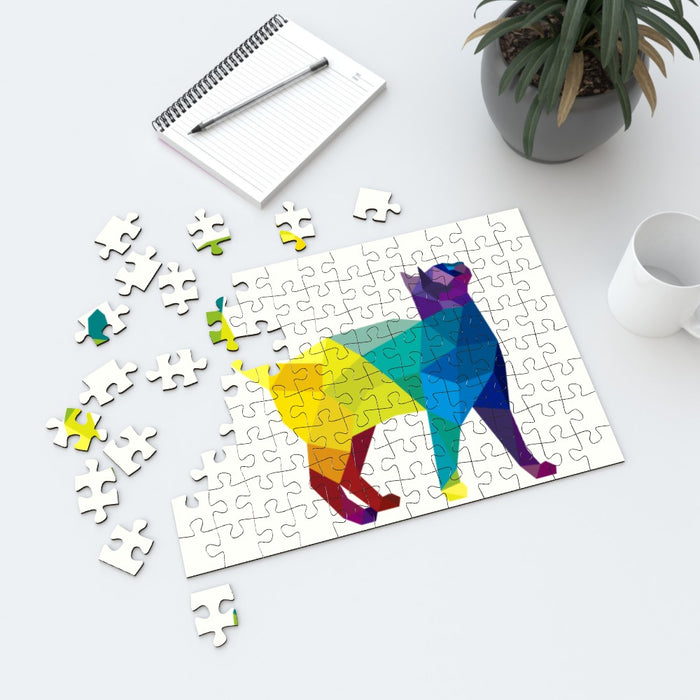 Jigsaw - Geometric Cat - printonitshop