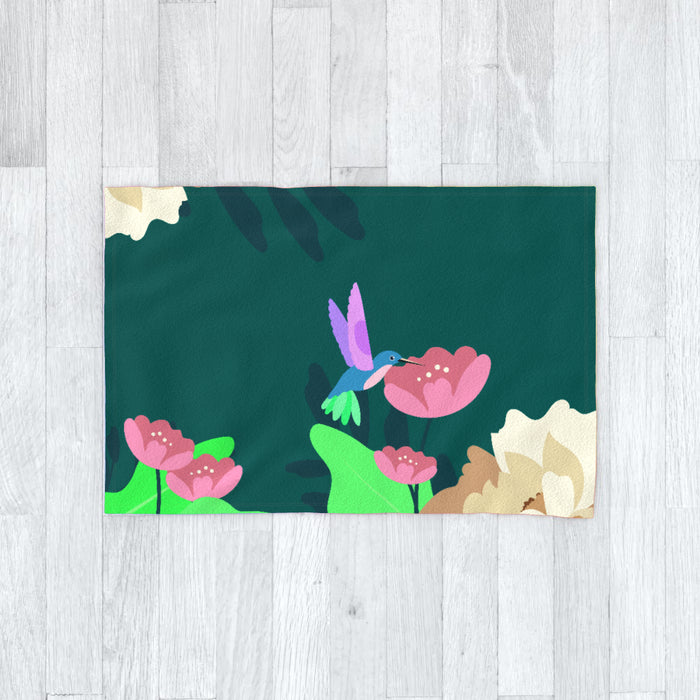Blanket - Floral Bird - printonitshop