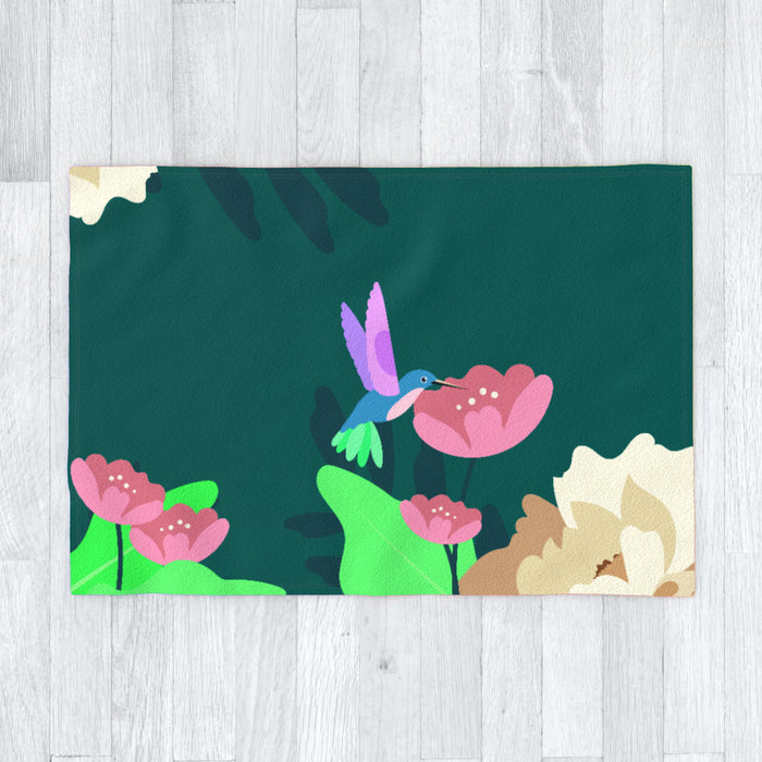 Blanket - Floral Bird - printonitshop