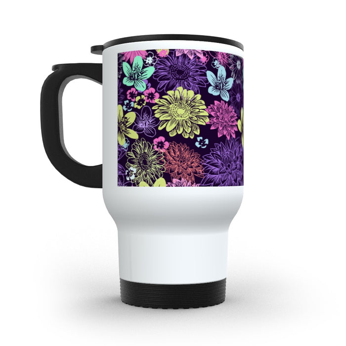 Travel Mug - Flowers - printonitshop