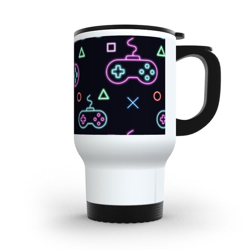 Travel Mug - Gaming Neon Black - printonitshop