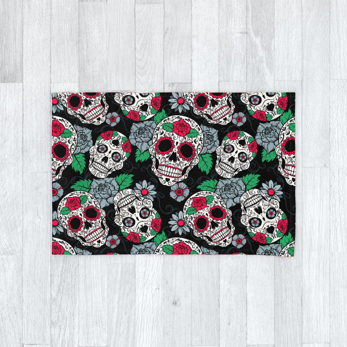 Blanket - Skulls and Roses - printonitshop