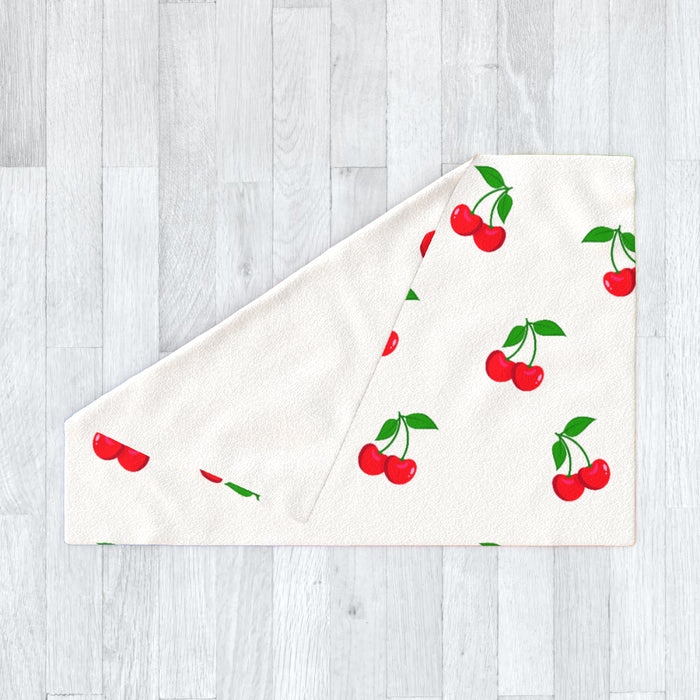 Blanket - White Cherries - printonitshop